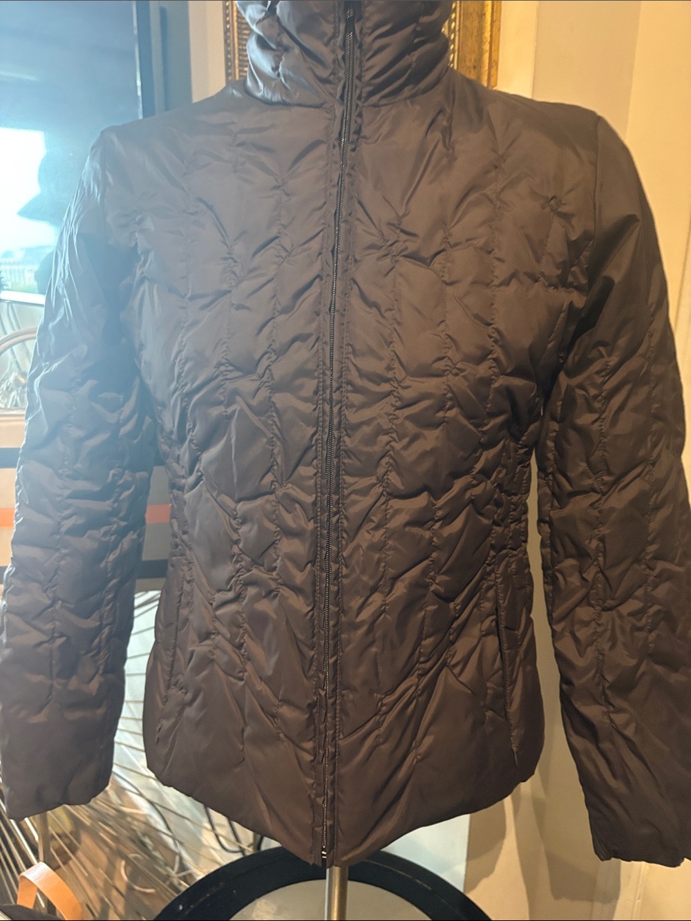 Nine West Black Quilted Puffer Jacket